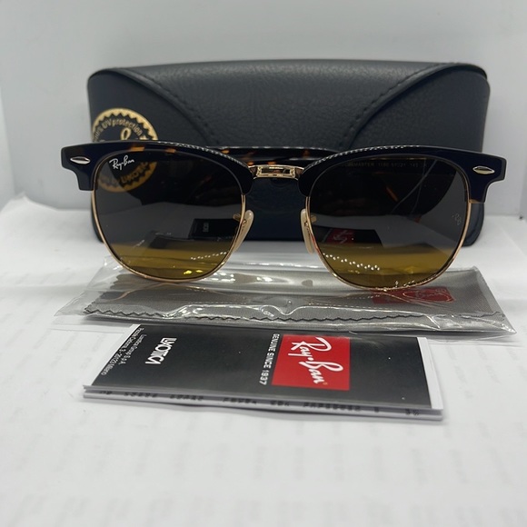 BNIB Ray ban 3016 Club master tortoise/brown NON Polarized Unisex sunglass - Picture 7 of 7